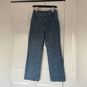 The ragged priest paisley jeans